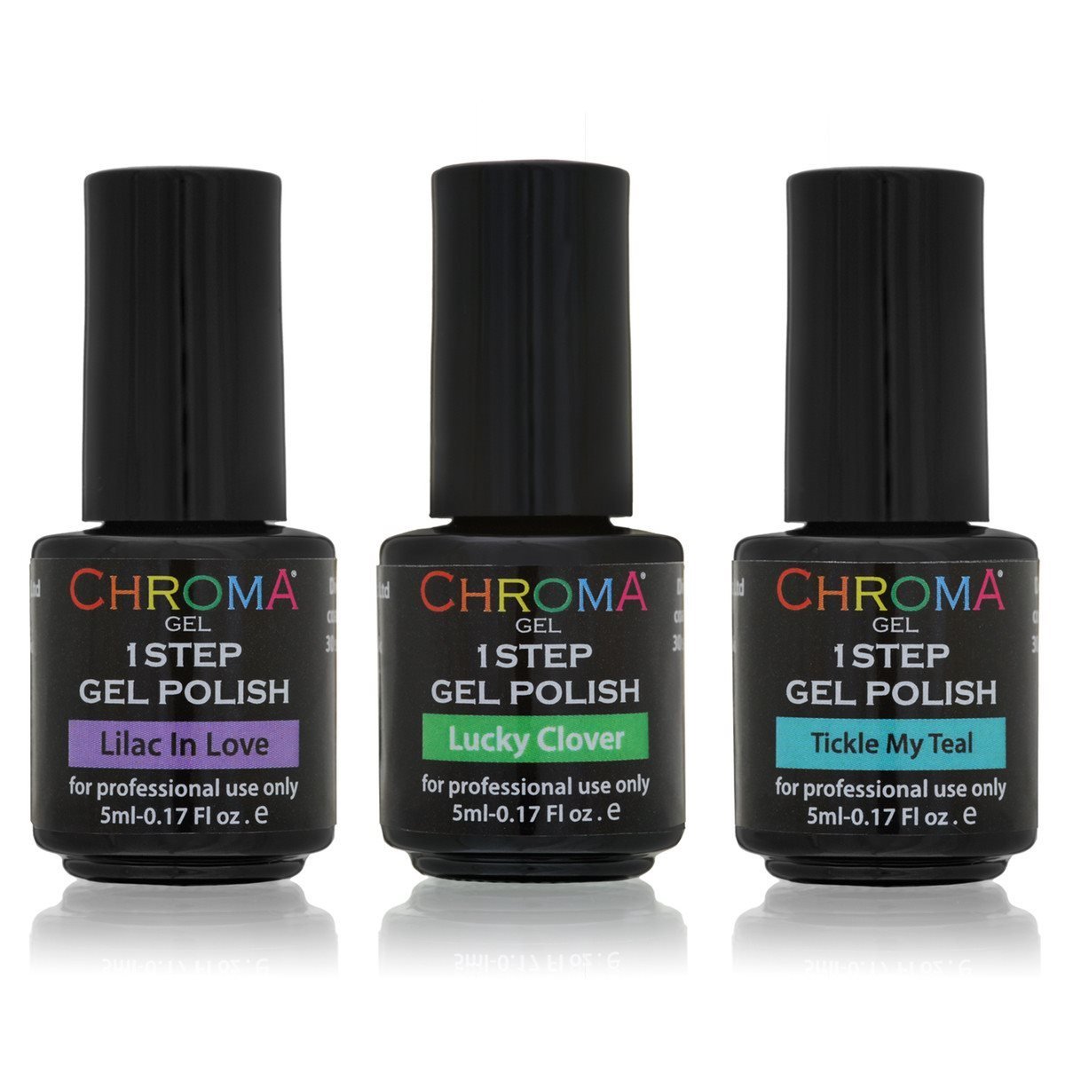 Chroma Gel 1 Step Gel Polish Pop of Colour Collection 3x5ml - Chroma Gel